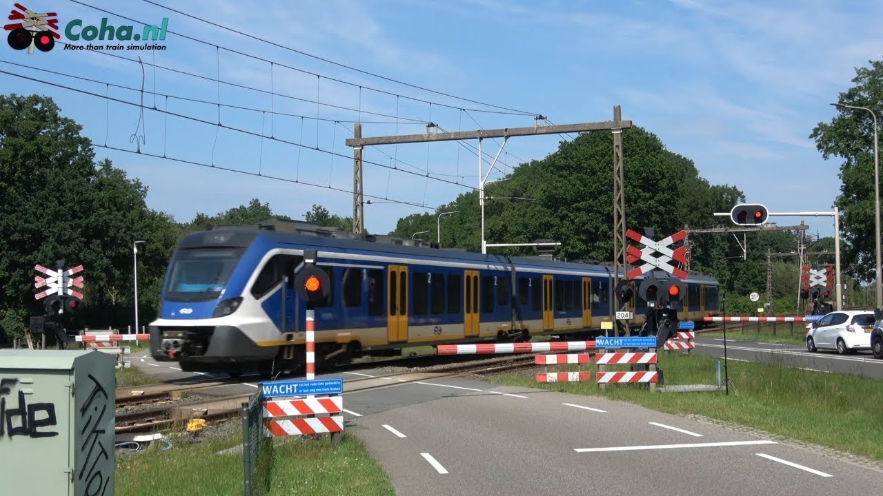 Dutch railroad crossing with addictive music in 🚂4K🚂