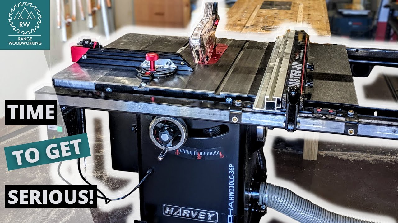 Распаковка и настройка моей новой настольной пилы // Harvey Alpha HW110LC 36P