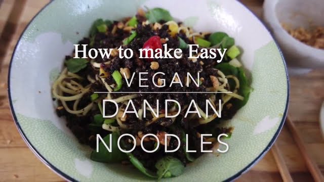 How to make Vegan Sichuan Dan Dan Noodles _t.v.p -Awkward in the Kitchen