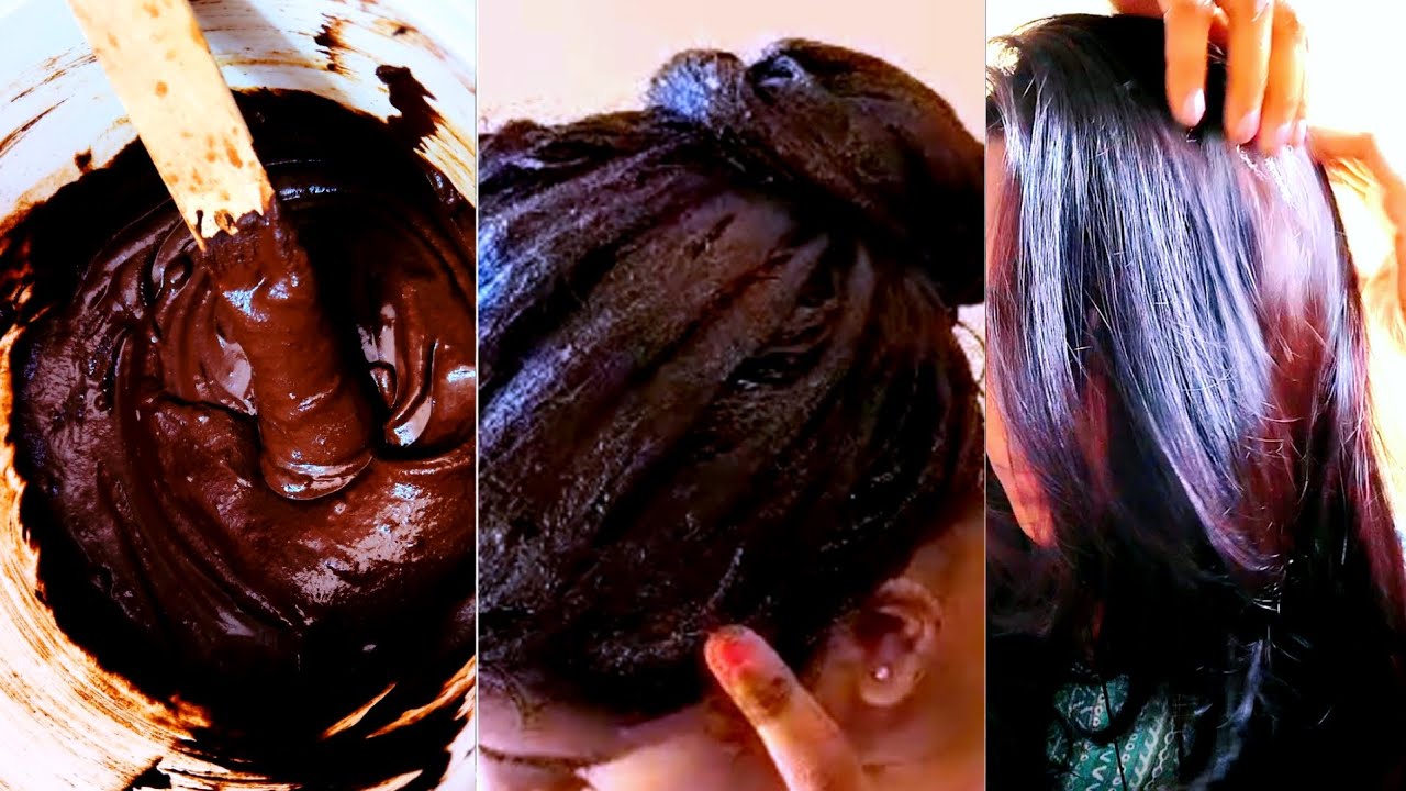 Burgundy Hair Color At Home | Mehandi बालों में लगाने का सही तरीका | Hair colour at home#mehndi