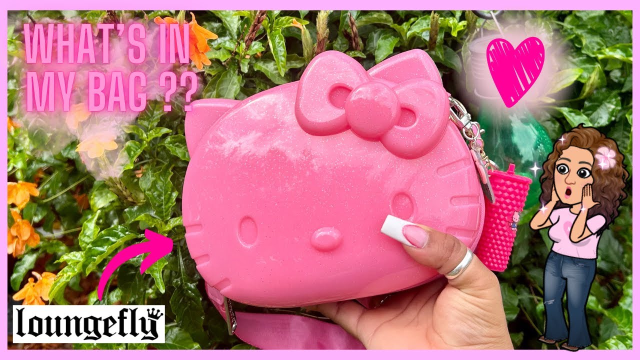 What's In My Bag ?? 🎀✨🥰  Loungefly Hello Kitty Purse