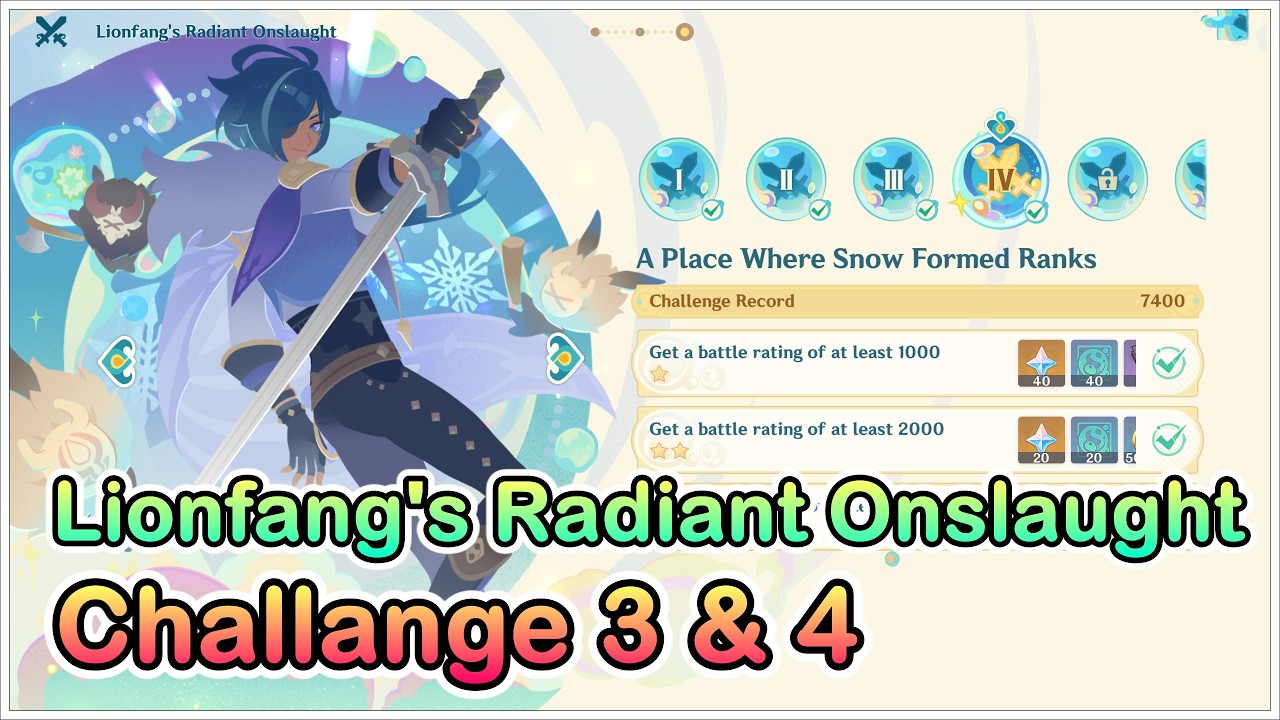 Lionfang's Radiant Onslaught Challange 3 & 4 - Homeward, He Who Caught the Wind Event