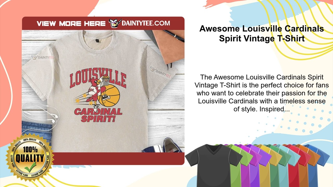 Awesome Louisville Cardinals Spirit Vintage T-Shirt