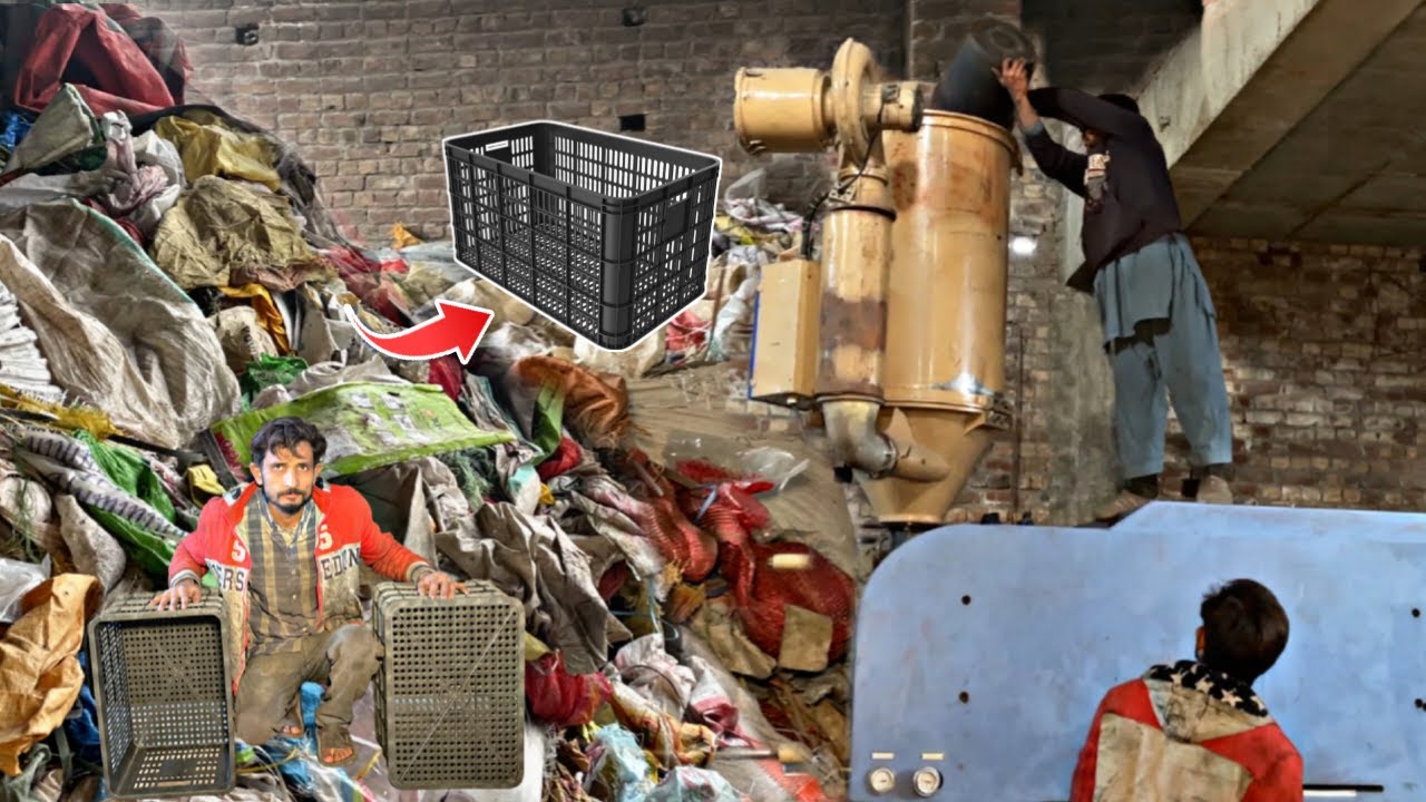 How Millions Waste Polythene bags Convert into Plastic Fruit Crates through Recycling