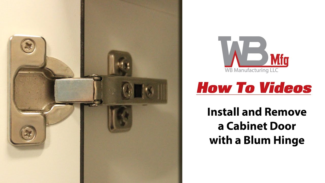 How to Install and Remove a Cabinet Door with a Blum Hinge