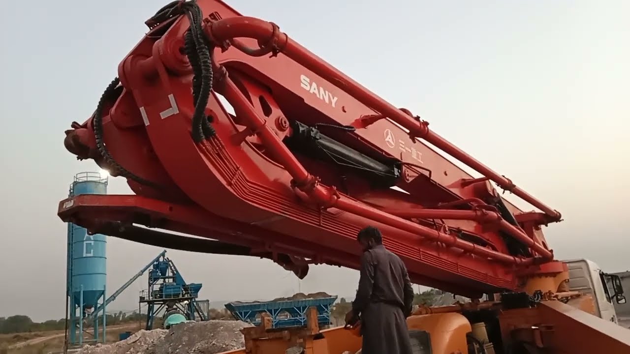 SANY Concrete Pump Bacut Wash Full Video