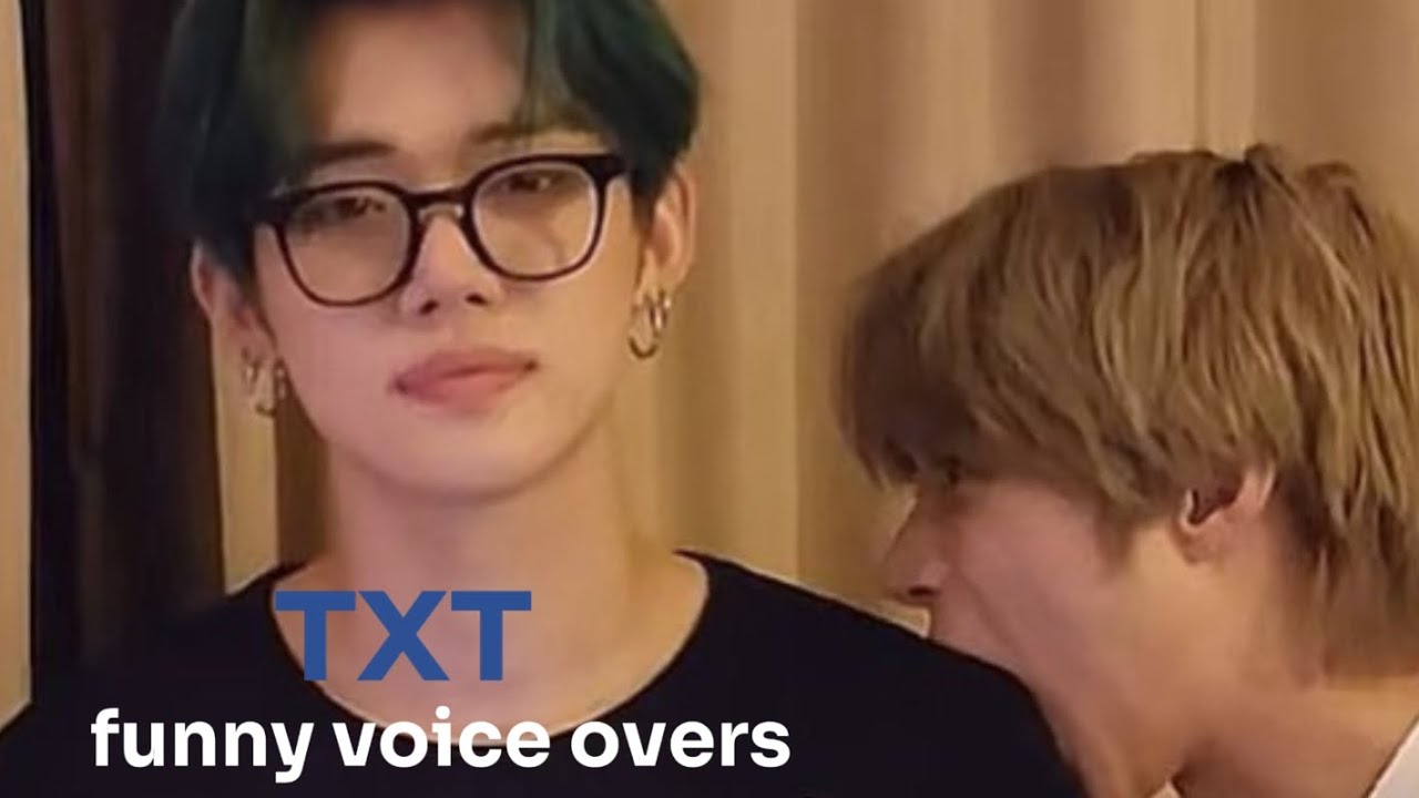 TXT funny voice overs!!💙 Creators: @cornflake_jake @luvdnpz on tiktok. #txt #virl #funny