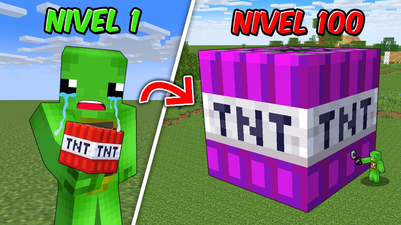 Minecraft dar sunt 100 de Nivele de Tnt-uri !