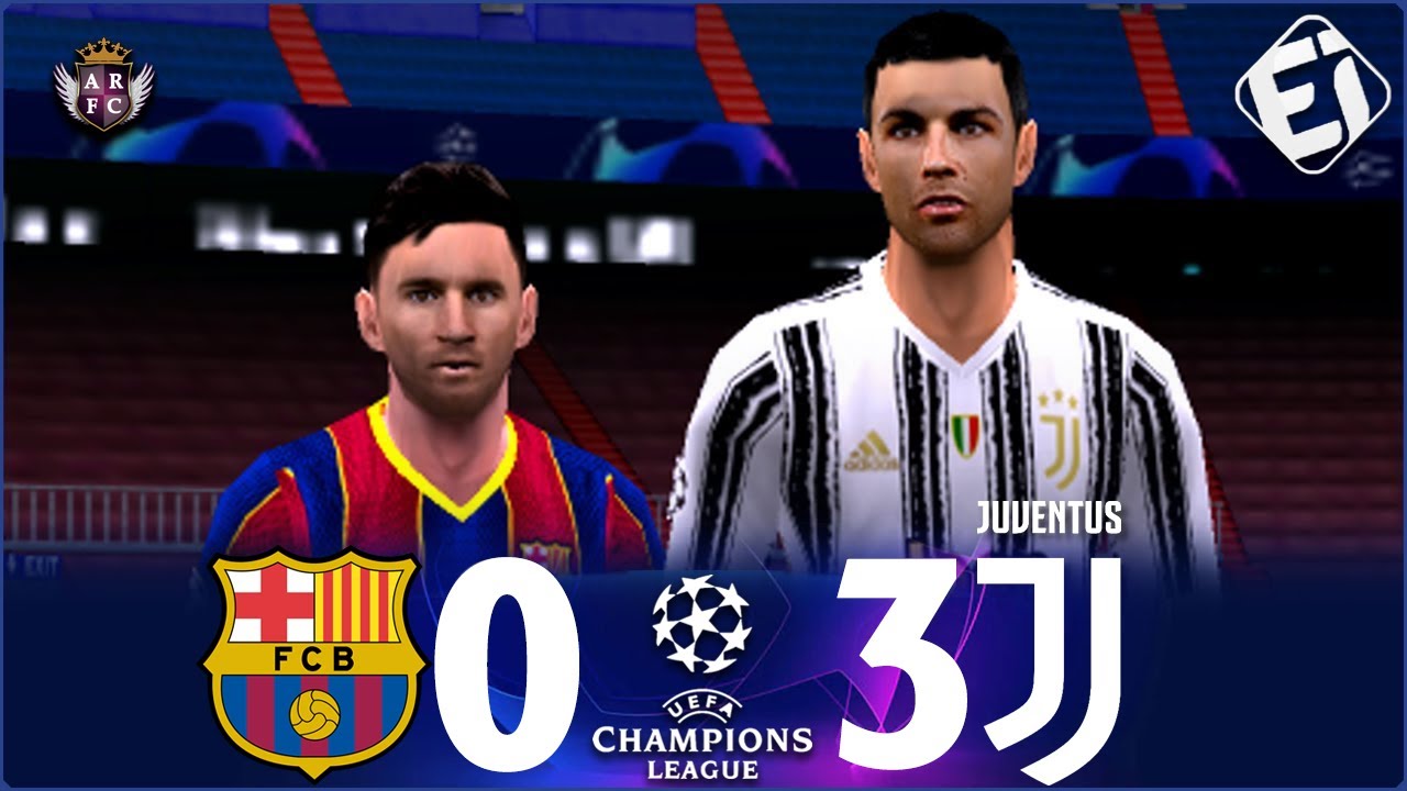BARCELONA 0 x 3 JUVENTUS | CHAMPIONS LEAGUE RECRIADA NO PES 2021 PSP