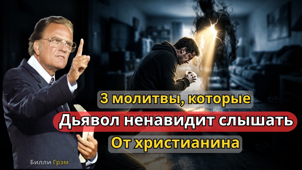 3 молитвы, которые дьявол не хочет, чтобы вы произносили! Мало кто из христиан их знает | Билли Грэм