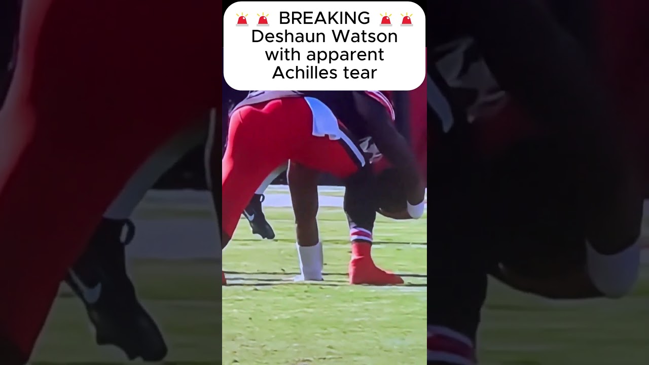 Deshaun Watson appears to tear his Achilles #deshaunwatson  #achilles