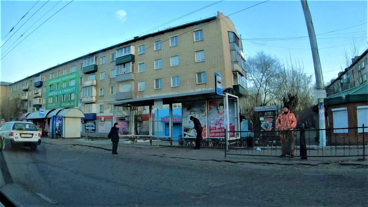 Чита - Дорога в аэропорт на машине 4К