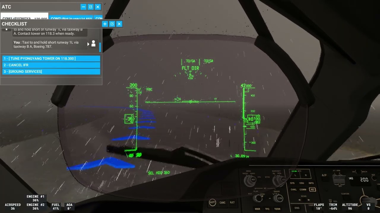 Microsoft Flight Simulator: Pyongyang to Kuala Lumpur with a 787-10