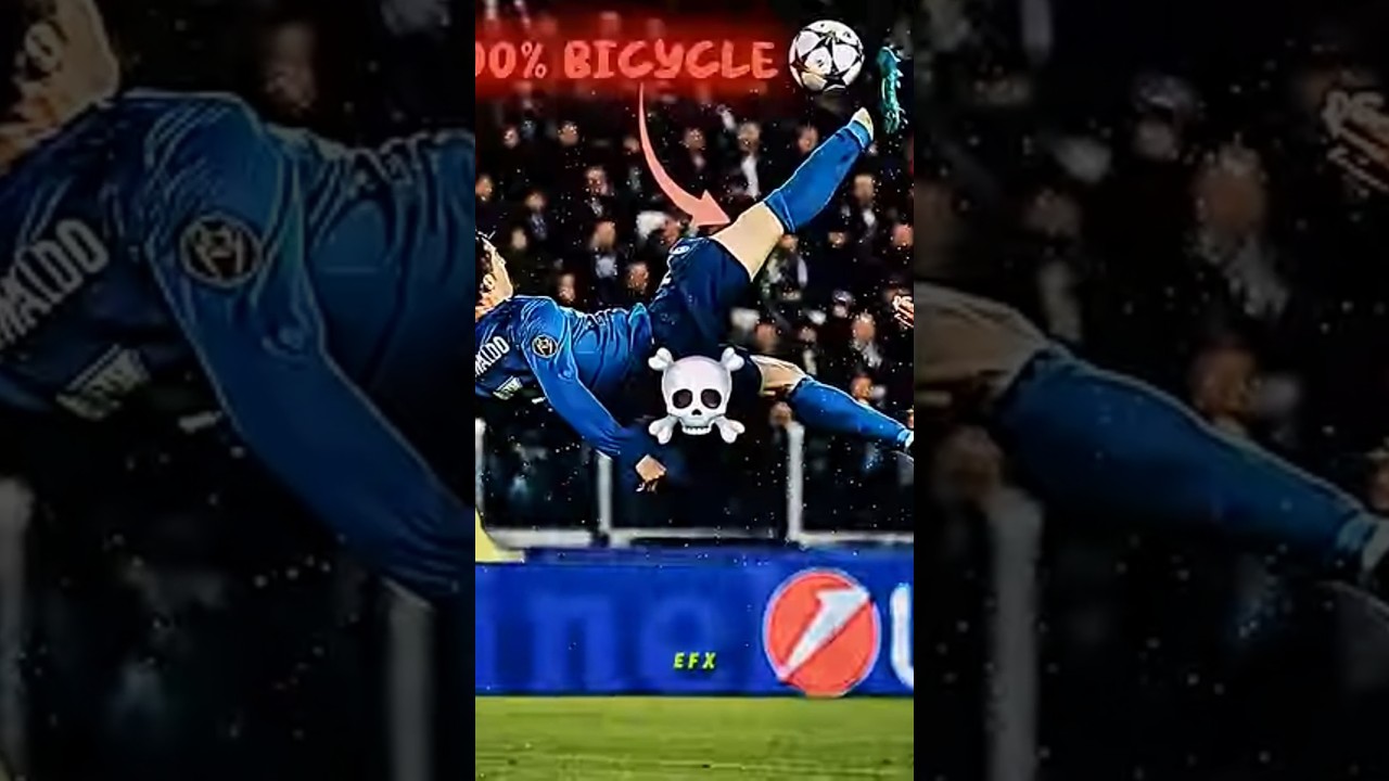 Ronaldo Bicycle kick Over the tears 🥶☠️