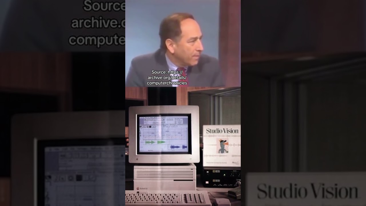 This never gets old: Opcode Studio Vision - 1990 - Great to see the early days of digital recording