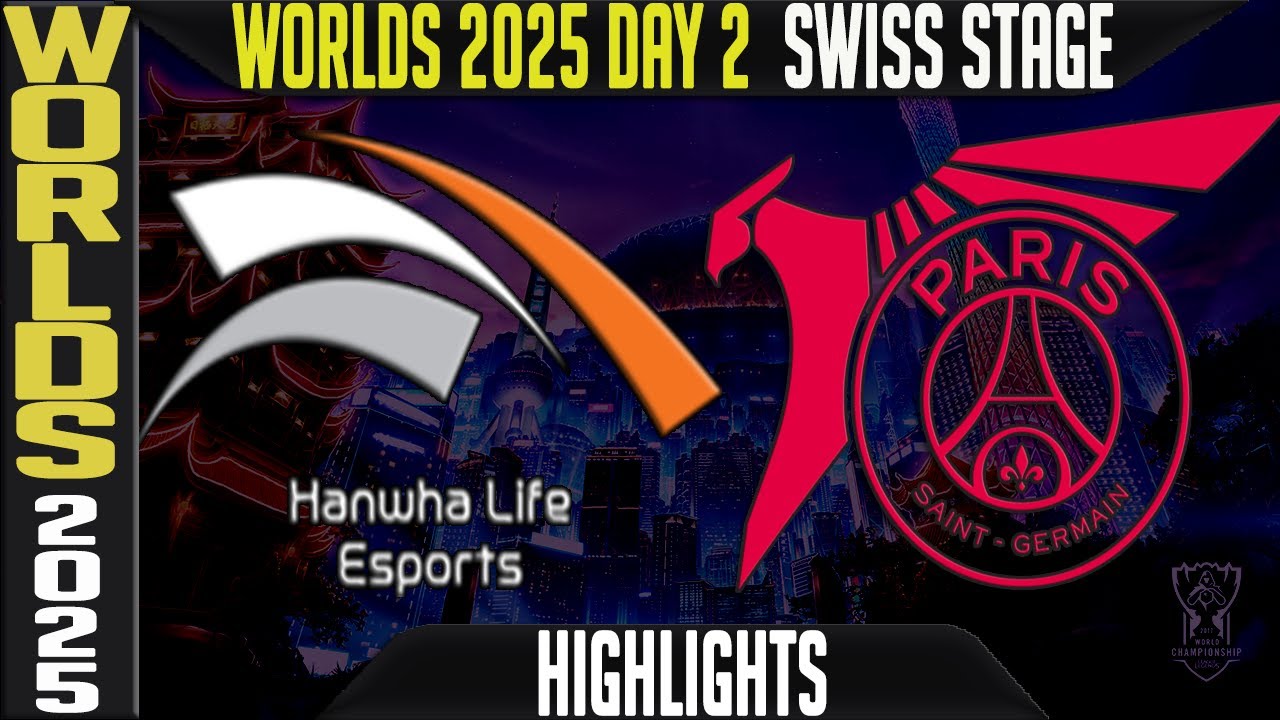 HLE vs PSG Highlights | Worlds 2025 Day 2 Swiss Stage | Hanwha Life Esports vs PSG Talon
