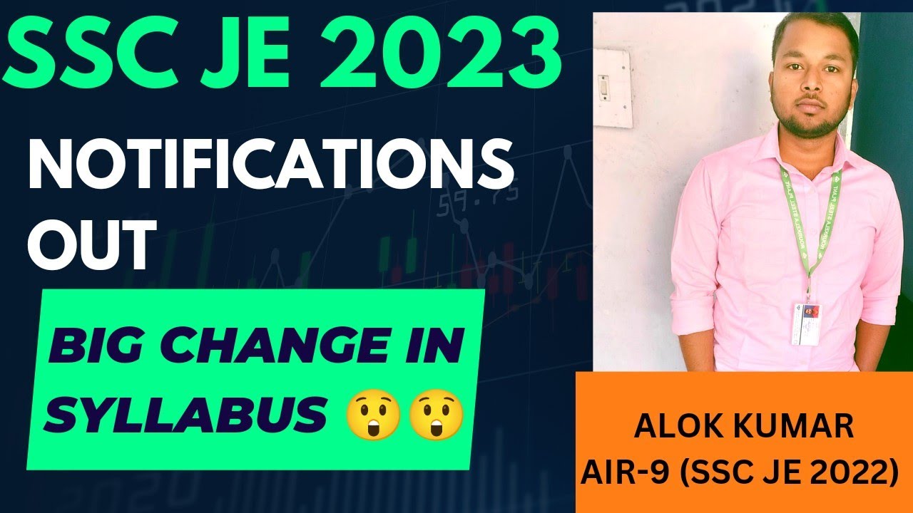 SSC JE 2023 NOTIFICATIONS OUT || BIG CHANGE IN SYLLABUS😲😲, Must watch, complete prepration strategy