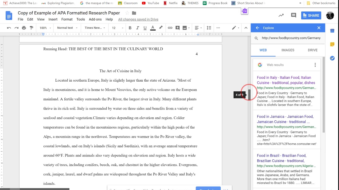 Adding Footnotes to Your CT Research Paper
