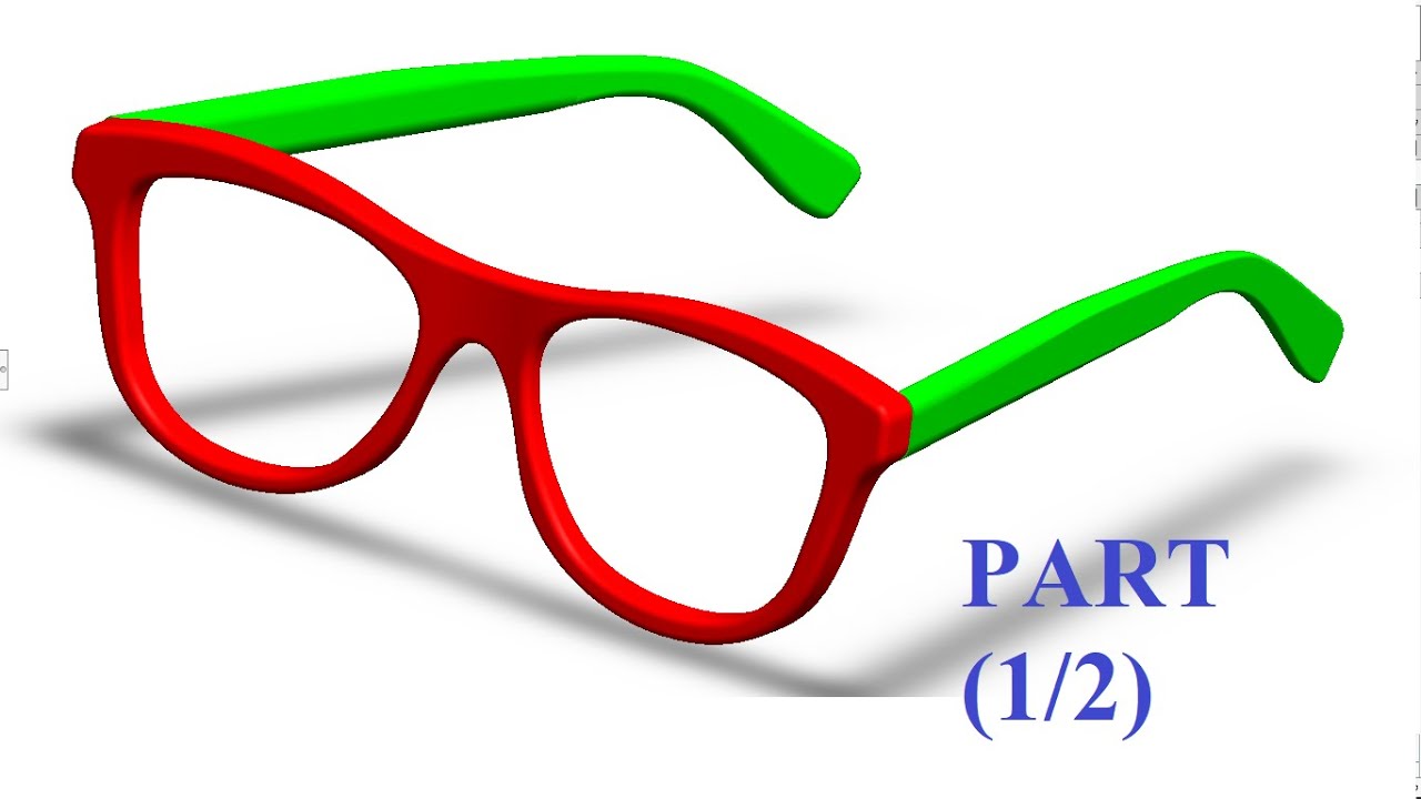 「DESIGN 80」 Glasses (1/2) - solidworks tutorial