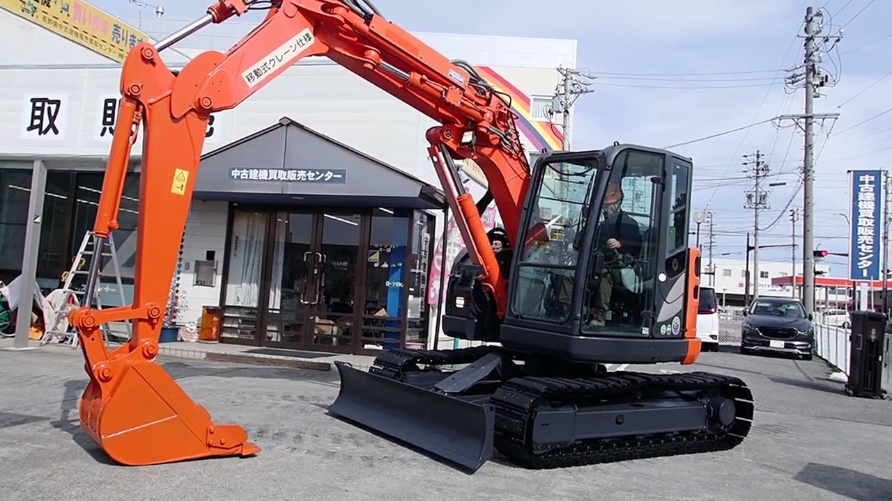 【A2720】ZX75UR-5B 2017年/2164HR　中古ユンボ　油圧ミニショベル