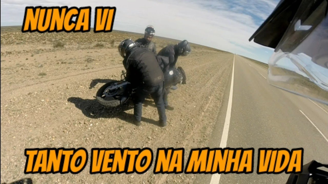 ruta 3 na Argentina  fortes ventos e retas intermin&aacute;veis
