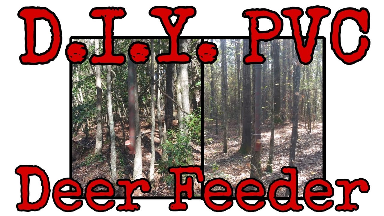 DIY PVC Deer Feeder #hunting #deer #deerhunting #pvc #diy