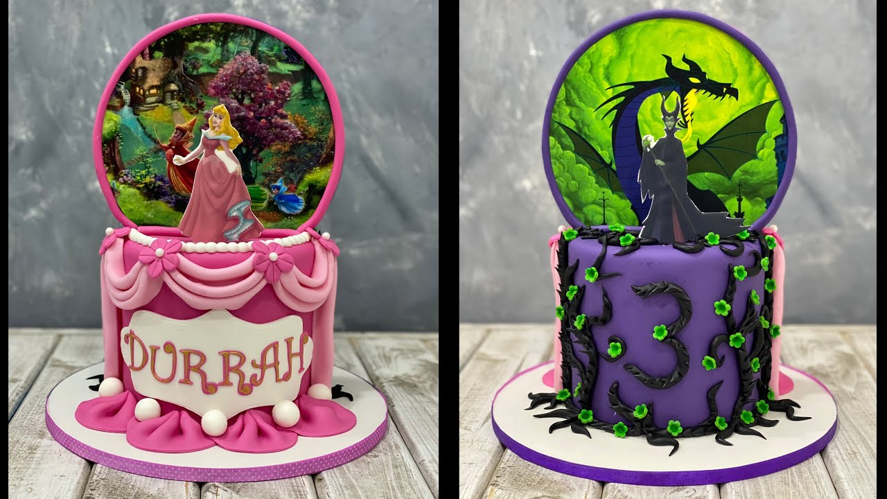 Sleeping Beauty & Maleficent Cake