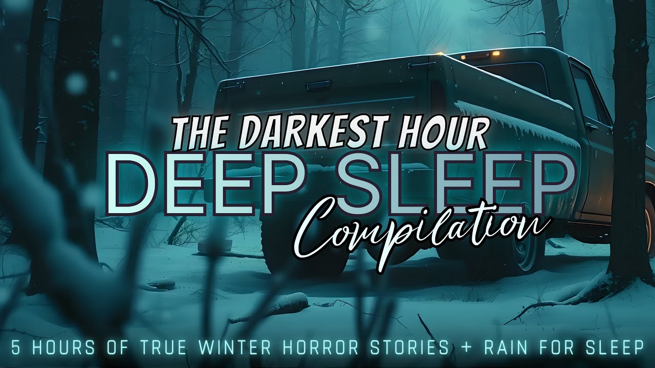 5 Hour of TRUE Scary Winter Horror Stories + rain for sleep 💤 NO ADS, just stories & black screen 
