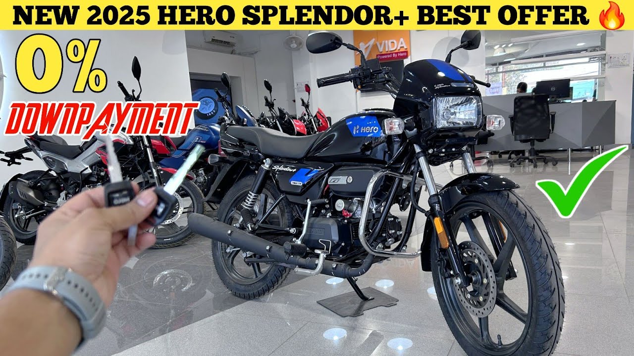New 2025 Hero Splendor Plus Xtec Disk | On Road Price Loan Emi Downpayment | Splendor+ Model Offer