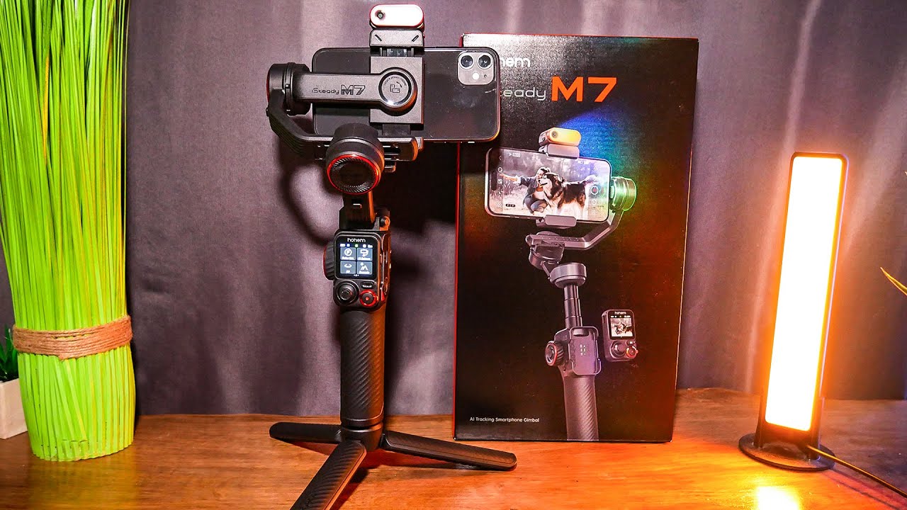 Un STABILISATEUR pour Smartphones à 360° infini avec Tracking IA ! Hohem iSteady M7