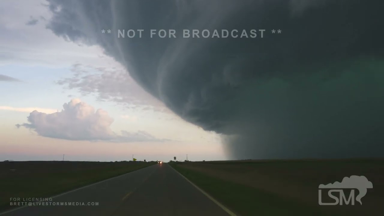 06-28-2024 Osage City, KS - Tornadoes under incredible supercell storm