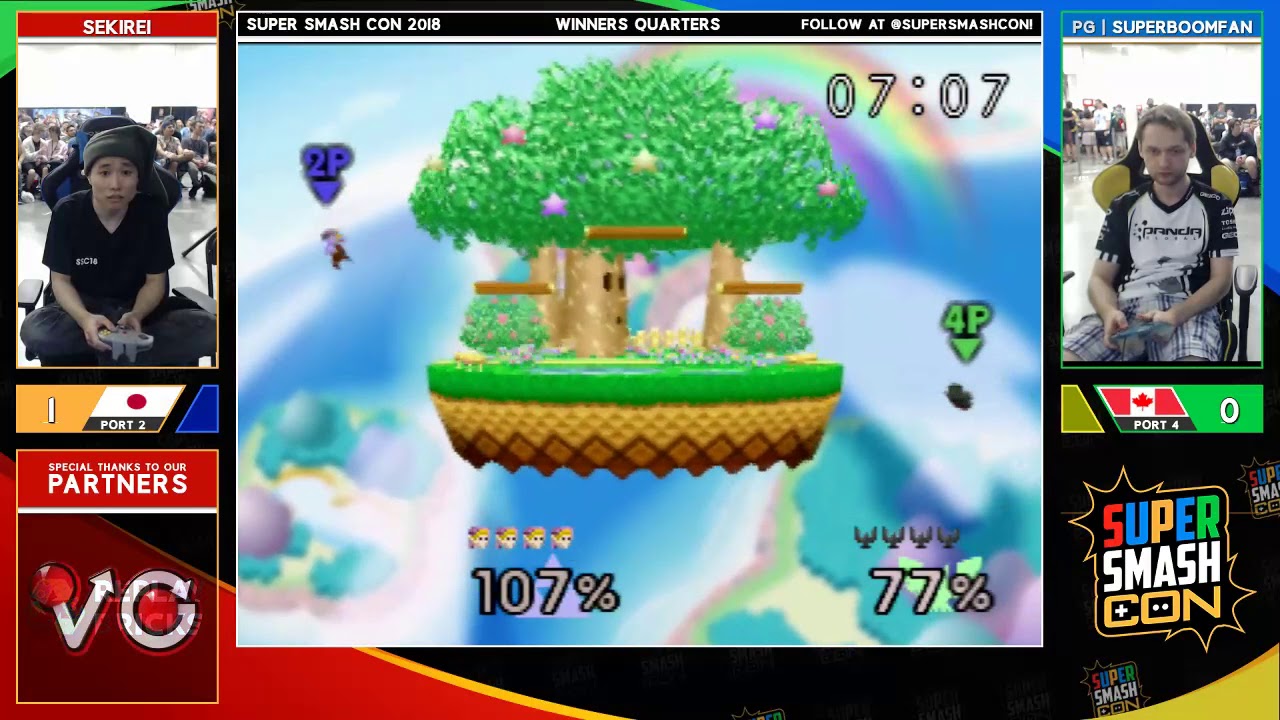 SSC2018 SSB - Sekirei (Link, Jigglypuff) Vs. SuPeRbOoMfAn (Kirby, Falcon) Smash 64 Winners Quarters