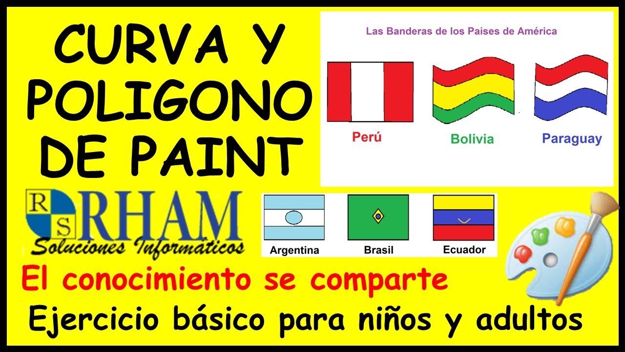 💻 5. El grupo Formas CURVA Y POLÍGONO de Paint | CLASES PARA PROFESORES DE COMPUTACIÓN