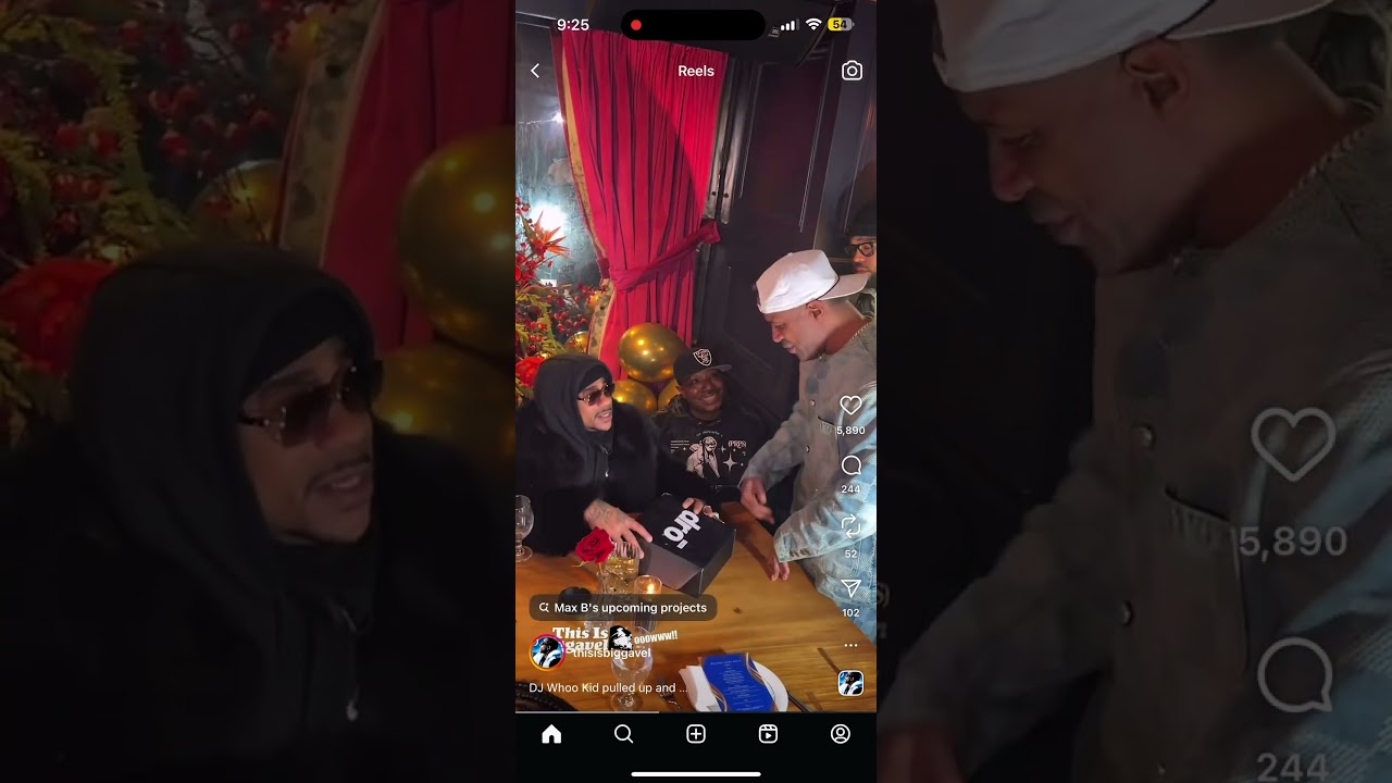 Max B Receives A Gift From DJ Whoo Kid 