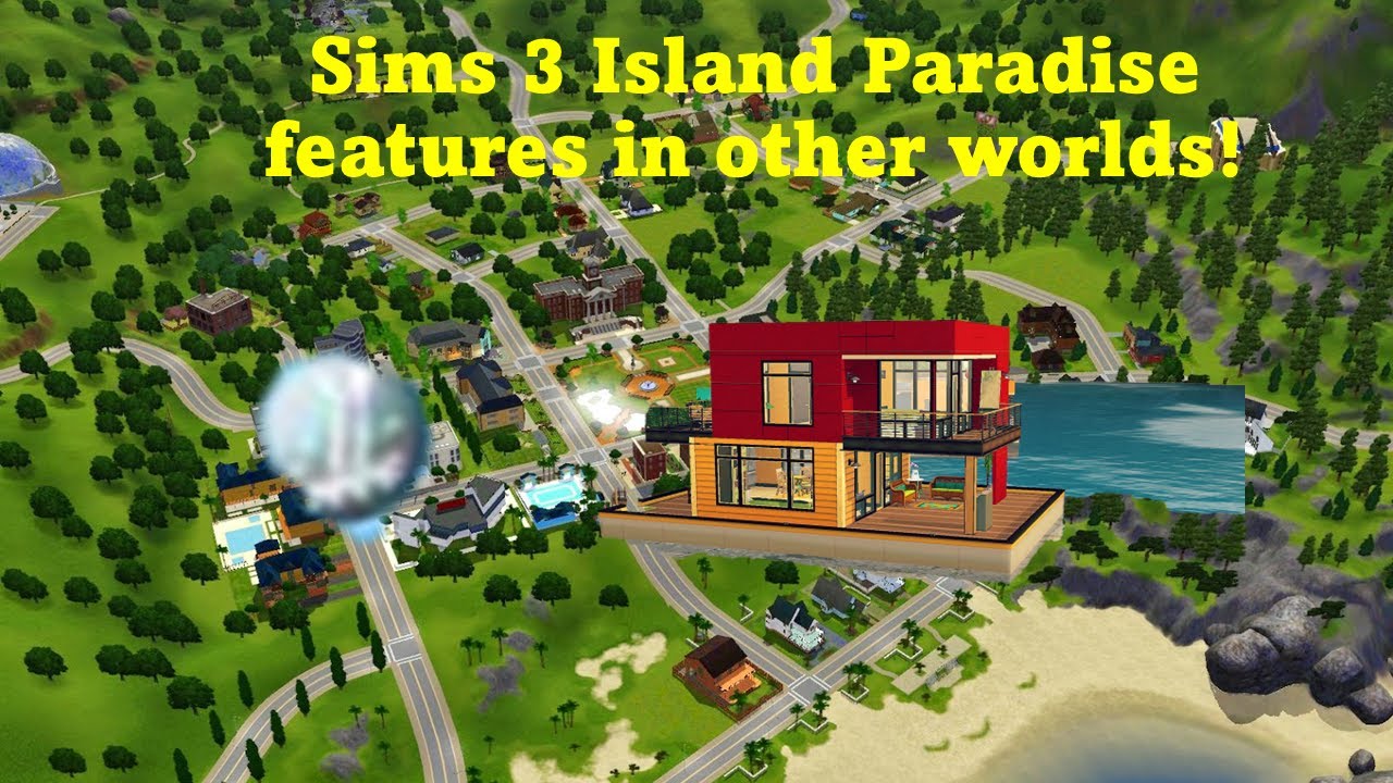 How to put Sims 3 Island Paradise features in other worlds | Houseboats and dive spots