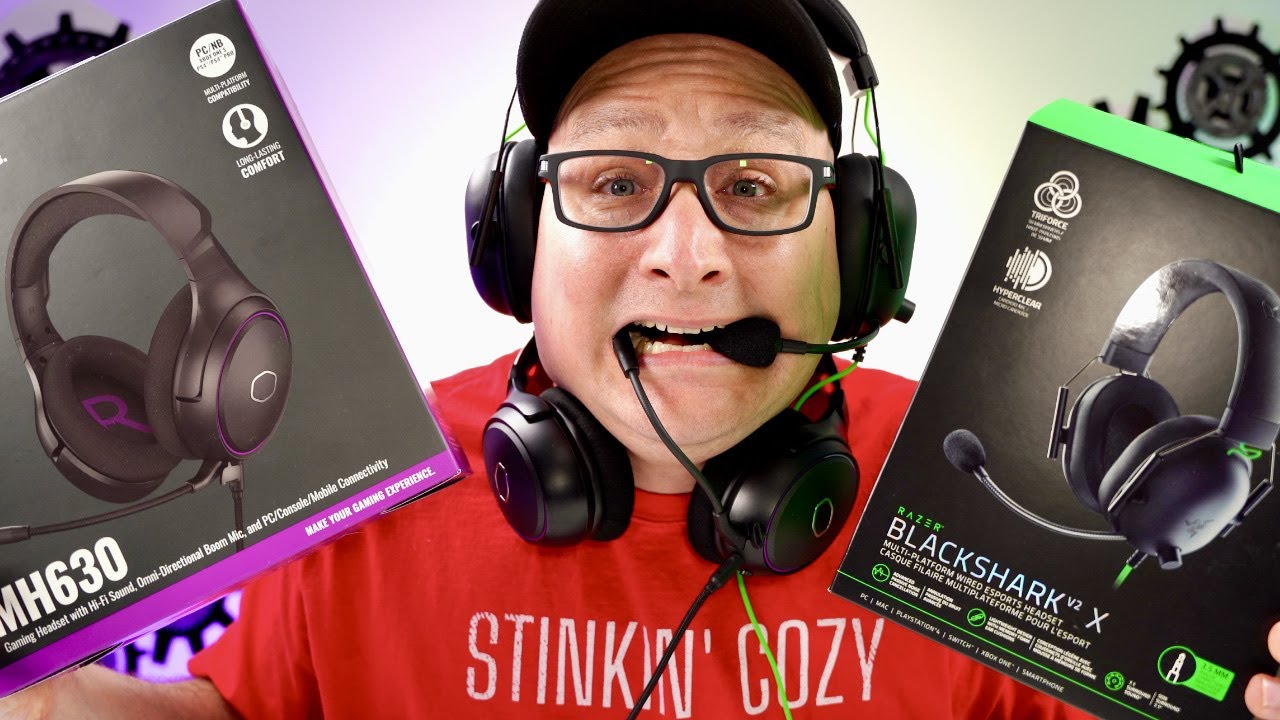 THE BEST BUDGET GAMING HEADSETS! Razer BlackShark V2 X VS CoolerMaster MH630