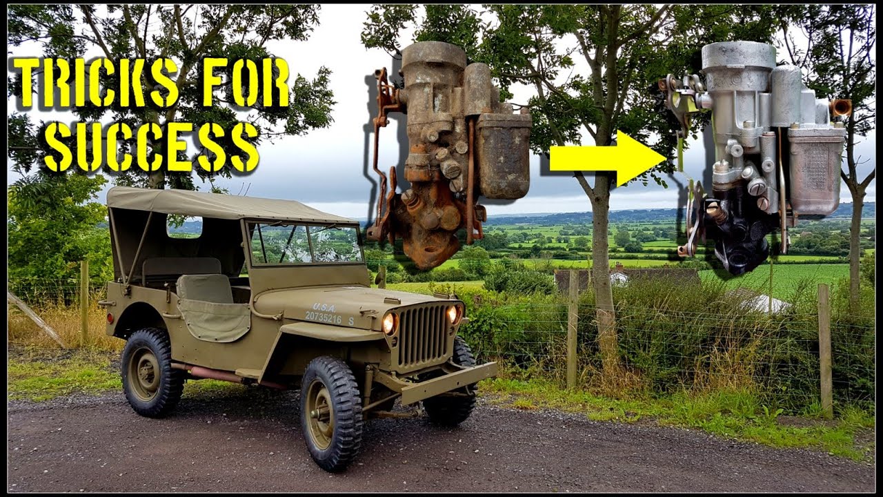 Making the Willys jeep WO Carter Carburetor work properly Part 3, Secrets! WW2 539S