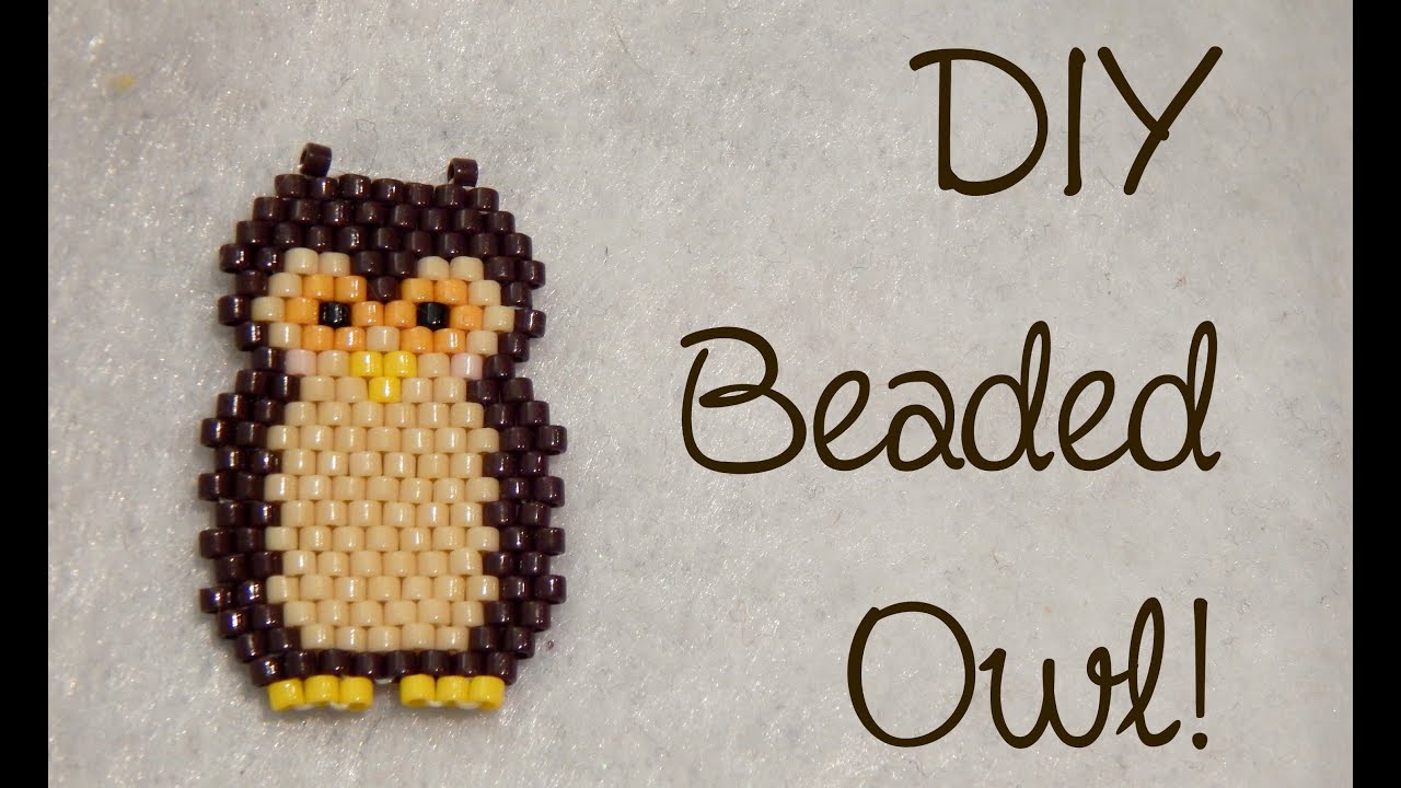 DIY Bead Owl Brick Stitch Charm ¦ The Corner of Craft