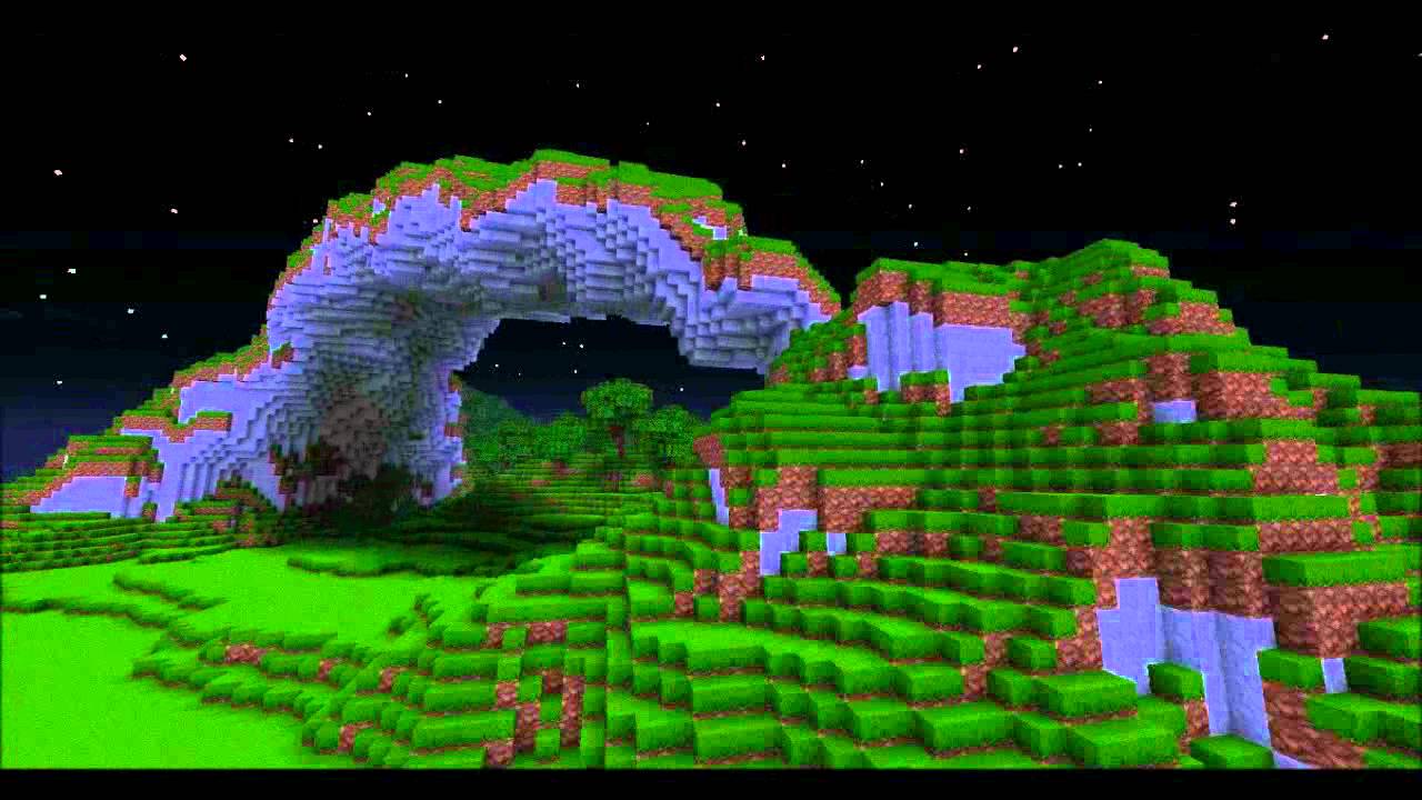 Minecraft Visuals movie set #3 (cinematic style flyover)