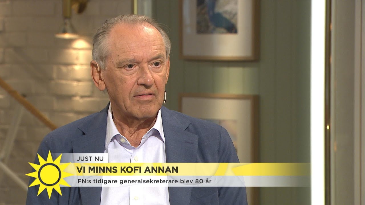 Jan Eliasson saknar v&auml;nnen Kofi Annan: &rdquo;Stor person som vi beh&ouml;ver i v&auml;rlden id - Nyhetsmorgon (TV4)