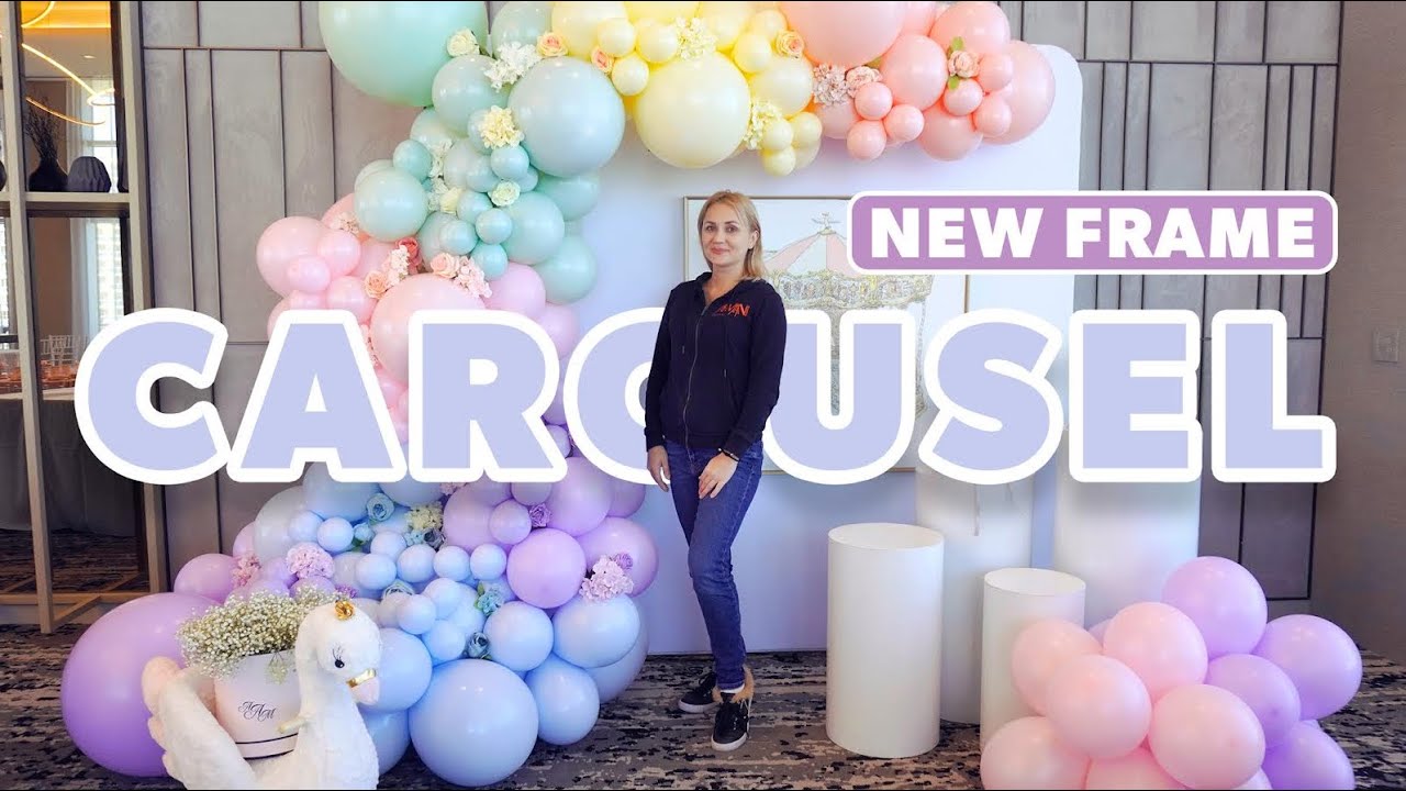 New 7ft Square Frame for Carousel Themed party | DIY Balloons