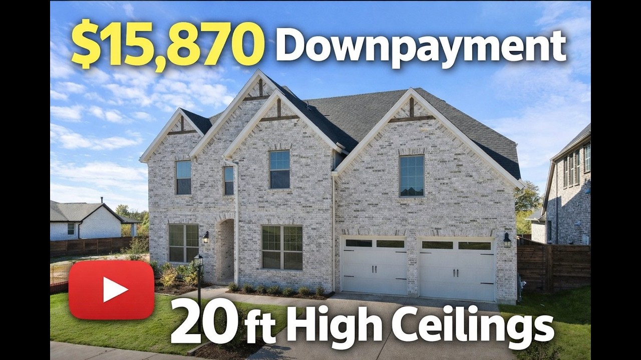 TX Mansion Near Dallas | $15,870 Down payment | High ceilings | 3,410 SQFT | $529k