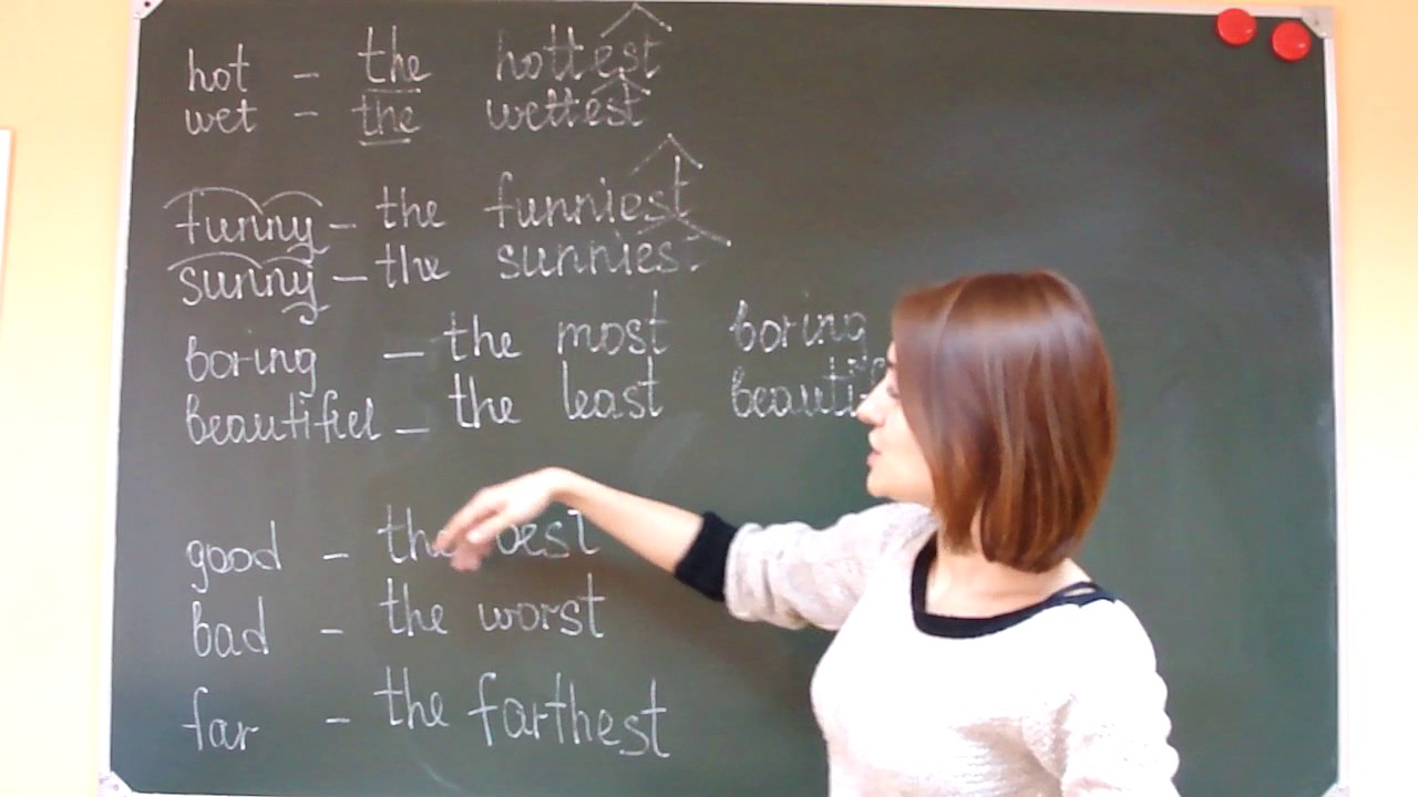 SUPERLATIVE ADJECTIVES/ПРЕВОСХОДНАЯ СТЕПЕНЬ ПРИЛАГАТЕЛЬНЫХ