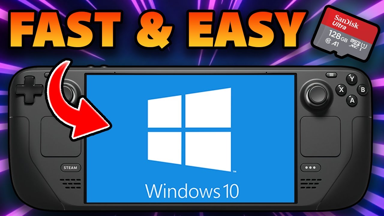 Как установить Windows на SteamDeck — быстро и просто. Двойная загрузка.