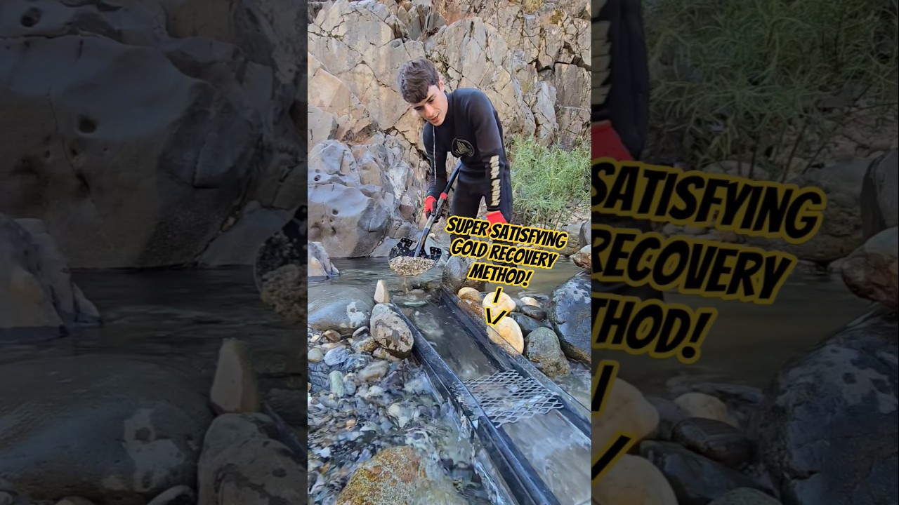 the green mountain gold trap! one of the most satisfying gold recovery methods
