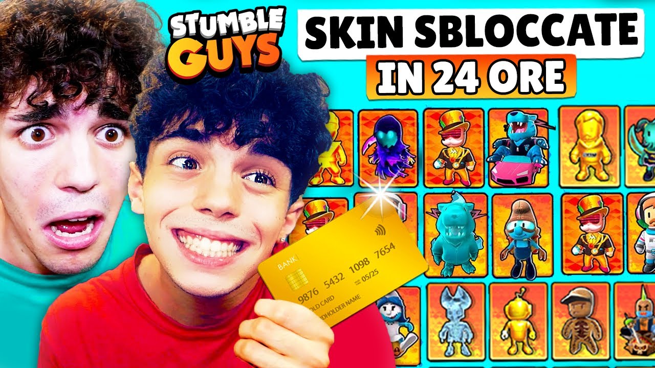 MIO FIGLIO HA SHOPPATO TUTTE LE SPECIALI di STUMBLE GUYS in 24 ORE  CON I MIEI SOLDI!😡💸