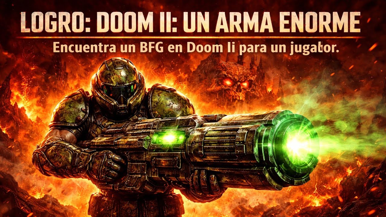🔴LOGRO: DOOM II: UN ARMA ENORME. CAPITULO 20 - DOOM 3: BFG EDITION