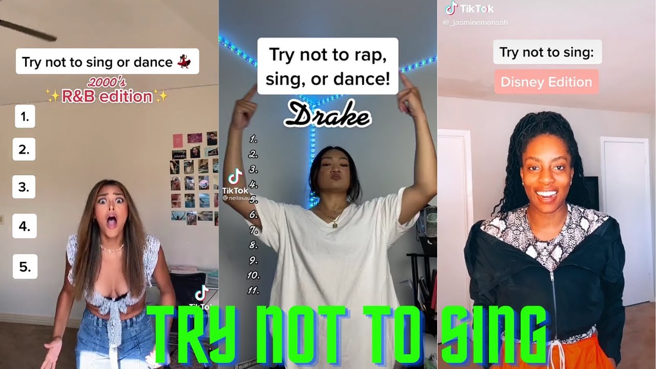 Try not to sing#2 TikTok Music Challenge 🎶