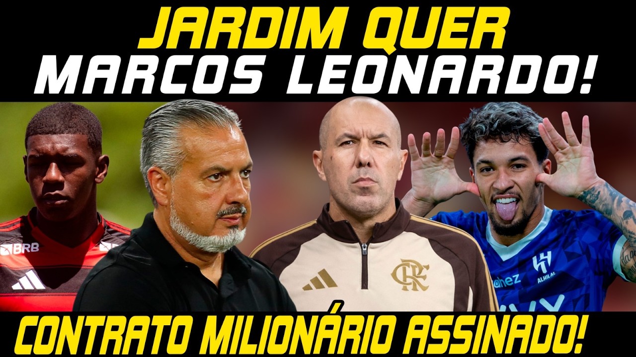 🚨BOMBA DE MERCADO!🚨ATACANTE É APROVADO POR L.JARDIM!🚨DEFENSOR COM MULTA ASTRONÔMICA NO MENGÃO!🚨