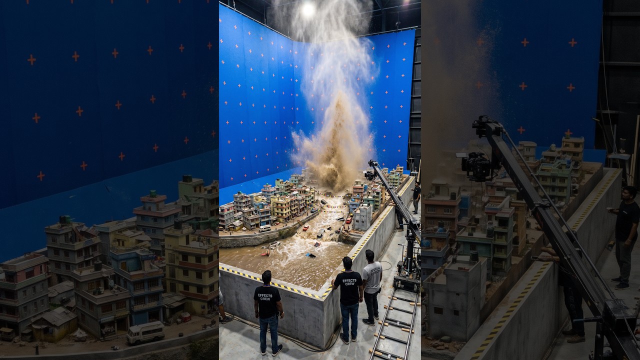 Flash Flood Sweeps a Himalayan Valley Town 🌊🏔️ | Practical Effects Behind the Scenes